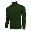 Męskie swetry jesienne zimowe geneck ciepł mody solidny kolor SWEAT SWIM PULLOVER KNITED DZIESKI T-shirt