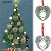 Christmas Decorations Sublimation Blanks Angel Wings Shape Pendent Hot Transfer Printing Xmas DIY Consumables Supplies