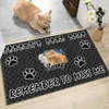 Tapis Bienvenue dans notre maison personnalisé chien chat Pos paillasson tapis tapis tapis couleur sol tous les accessoires décor personnalisé Hom P9P2 231006