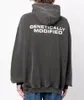 23fw Paris Stilvolle Herbst Winter Männer Genetisch Stickerei Hoodie Casual Gewaschen Vintage Mit Kapuze Sweatshirt Pullover Straße 0219