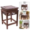 Decorative Figurines Base Storage Rack Holder Wood Display Stand Household Indoor Planter Home Ornaments