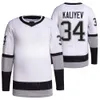 Stadion Hockey Reverse 91 Carl Grundstrom Jerseys 29 Pheonix Copley 12 Trevor Moore 34 Arthur Kaliyev 3 Matt Roy 55 Quinton Byfield 44 Mikey Anderson Kids Man Woman