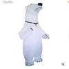 Costume a tema Orso polare tavolo Vieni mascotte Vieni animale Fantasia Adulto Halloween Carnevale Festa di compleanno Cosplay Vieni donnaL231007