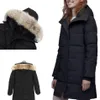 Doudoune femme Parkas Garder au chaud et coupe-vent manteaux d'extérieur en canard blanc Épaissir pour résister au froid Manteau d'hiver Col en peluche Vestes bouffantes de haute qualité