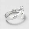 Cluster Ringe YLWHJJ Marke Kreative Liebe Umarmung Silber Farbe Frauen Ring Mode Dame Offenen Schmuck