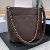 Designer dames 23A hobo gewatteerde vintage schoudertas Frankrijk luxe merk handgeweven lederen band kleine hobos hippie handtas dame zwarte onderarm boodschappentassen