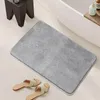 Badmatten Absorberende mat Sterke watervloer Antislip Comfortabel polyester kussen voor badkamergastensuite