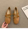 Jurk Schoenen Bailamo Merk Designer Mary Janes Vrouw Vierkante Neus Japanned Lederen Flats Vintage N Band Loafers 231006