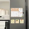 冷蔵庫マグネットマグネティックウィークリースケジュールメモ冷蔵庫ホワイトボードステッカーメニューメニュー子供用図面4色ペン1消しゴム231007