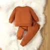 Kledingsets Kinderen Meisjeskledingset modieuze bedrukte topjas broek 0-3 jaar oud Beibei Kerstmis Halloween mode kinderkleding 231006