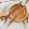 Chopsticks Creative Indonesian Wood Flat Head Household Sushi Wooden Kitchen Utensils Gift