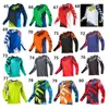 2023 Men's T-shirts Fox Spring Racing Motorcycle Speed Reduction Dress Sweatwicking Breathable Bicycle Cycling Top