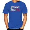 Heren T-shirts REAGAN BUSH '84 Politieke Verkiezing Tee Conservatieve jaren '80 Retro Republikeinse T-SHIRT198q