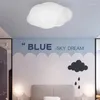 Pendant Lamps Modern Led Lights Nordic Aesthetic Chandelier For The Children's Room Ceiling Cloud Lamp With Remote Control