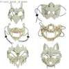 Máscaras de festa 3D Osso Crânio Máscaras de Halloween Máscara Assustadora Cosplay Masquerade Carnaval Festa Adereços Ropeplay Máscara Animal para Adultos Crianças Q231009