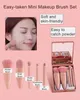 Makeup Tools Mini Brushes Set Mirror Soft Fluffy for Cosmetics Foundation Powder Eyeshadow Kabuki Blending Brush Beauty Tool 231006