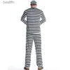 Theme Costume WetroseIn Stock Prisoner Cosplay Come convict Family Couple Man Woman Criminal Halloween Full SetL231007