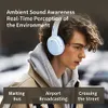 Casque supra-auriculaire à suppression active du bruit, appels clairs avec réduction profonde du bruit, écouteurs Bluetooth