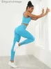 Aktiva uppsättningar Chrleisure Wash Ribbed Yoga Suit Dragkedja Stoppsäkert löpande BRA -rumpa Lyftträning Leggings Kvinnor Sömlös outfit Sportwearl231007