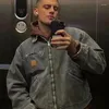 Jaquetas masculinas 2023 casaco clássico inferior rutte lavado jaqueta vintage workwear lona casual estilo safari varsity para homens