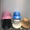 Leather Bucket Hat For Women Fashion Winter Warm Ladies Foldable Caps Fisherman Hats Beach Sun wide brim Caps Folding ladies