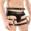 Nxy Sex Toys Men bdsm Bondage Buttocks Men Sword Belt Leather Lingerie Gay Erotic Cosplay Punk Rave Tops and Botton