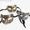 Party Masks Steampunk Mask Phantom Masquerade Cosplay Ball Half Face Women Men Punk Costume Halloween Party Costume Props Decorate Accessory Q231009