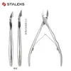 Tesoura de cutícula STALEKS NE-11 Prego Cuticle Nipper Manicure Tesoura Cortador de aço inoxidável Removedor de pele morta Pusher Trimmer Nail Art Tool 231007