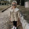 Ceket moda kız bebek çocuk pamuk trench ceket dantel yaka bebek çocuk yuva yaması toz ceket bahar sonbahar kıyafetleri 1-10y