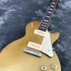 Aged Relic double Goldtop top Electric Guitar, Two P90 Pickups, Handmade Old Relic Guitarra, Silver/Chrome Hardware, one piece neck ,free shipping