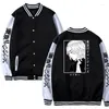 Męskie kurtki swetra płaszcza Patchwork Anime Tokyo Revengers Men Baseball Varsity Jacket Harajuku Mikey Bomber