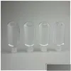 Bottiglie per imballaggio Bottiglie per imballaggio all'ingrosso Bottiglia vuota riutilizzabile per alcol da 50 ml con gancio portachiavi Trasparente in plastica trasparente Sanit per le mani Dh1Ps
