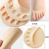 Women Socks Five Toes Forefoot Pads For High Heels Half Insoles Foot Pain Care Absorbs Toe Pad Inserts Massaging