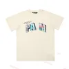 T-shirts pour hommes T-shirt pour hommes Graffiti Palms Palmangel City Designer Limited Jet d'encre Lettre Impression Voilier à manches courtes Casual Hip Hop T-shirts LTYW
