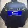 Veste de course F1, équipe d'automne et d'hiver, logo entièrement brodé, vêtements en coton, ventes au comptant