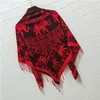 Scarves Travel Jacquard Elephant Pashmina 140 140Cm Square Women Cashmere Blend Shawl And Wraps Vintage Tassel Hijabs Muffler328b