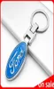 1pcs 3D Metal Car Keychain Creative Doublesided Logo Key Ring Accessories For Ford Mustang Explorer FIESTA Focus Kuga Keychains3214331