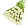 Faux blommor grönare 31st/lot tips konstgjorda blommor pu calla falsk verklig touch för bröllop dekoration hemfest gynnar dropp deli dhiro