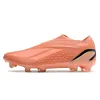 2023 Chaussures de football X Speedportal FG Hommes Crampons de concepteur sans lacets Clear Aqua Nightstrike Au-delà des données de jeu nacrées rapides Solar Green Low Football Bottes Taille 39-45