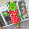 Halloween Frogs Mascot Costume Cartoon de haute qualité personnage de carnaval adultes Taille de Noël Fête d'anniversaire Tenue de fantaisie