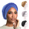 Etniska kläder kvinnor mode muslimska turban fasta färger pedband hatt vinter varm kalkon afrika islamiska hijab mössor 2023