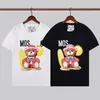 22SS MARBY MĘŻCZYZN T-shirt MOS Bear Mens Polo Tops Luksusowe 3D Letter Druku