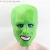 Party Masks Halloween Party Funny Novelty Loki The Mask Jim Carrey Latex Mask Full Face Hood Q231009
