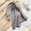 Scarves Solid cashmere warm womens scarf casual knit tight Korean wool yarn soft bandage long neckline Echarpe 231007