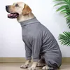 Vestuário para cães Pet Alta Elasticidade Quatro Pernas Pijama All-Inclusive Home Wear Roupas Fisiológicas Anti-Lamber Roupas Pós-Operatórias