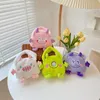 Sacs à main Enfant en bas âge enfants dessin animé mignon broderie Animal en peluche sac à main petites filles Kawaii fourrure porte-monnaie Mini sac fourre-tout moelleux pour enfant 231006