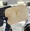 Bag Y Straw Cross-body Designer New Handbag Geometric Quilting Elegant Gaby Envelope Flap Dinner Party Small Square High version