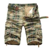 Men's Shorts Men 2022 Fashion Plaid Beach Mens Casual Camo Camouflage Short Pants Male Bermuda Cargo Overalls194v