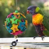 Other Bird Supplies Chewing Toy Parrot Bite Wood Foraging Toys Wooden Cage Accessories For Medium Conures Cockatiels