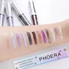 Ombretto PHOERA Ombretto liquido Eye Liner Pen Metallic Diamond Shiny Eyeshadow Palette Shimmer Pigmentato Trucco cosmetico a lunga durata 231006